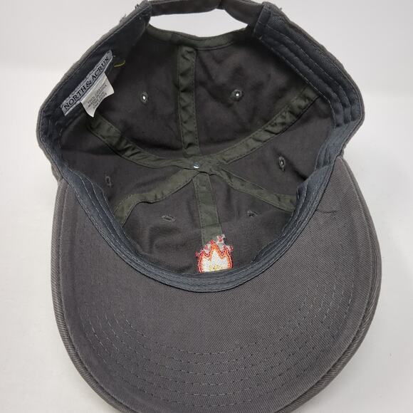 North & Acrux Slideback Baseball Cap Gray One Size Adjustable Cotton Embroidered - Picture 7 of 9
